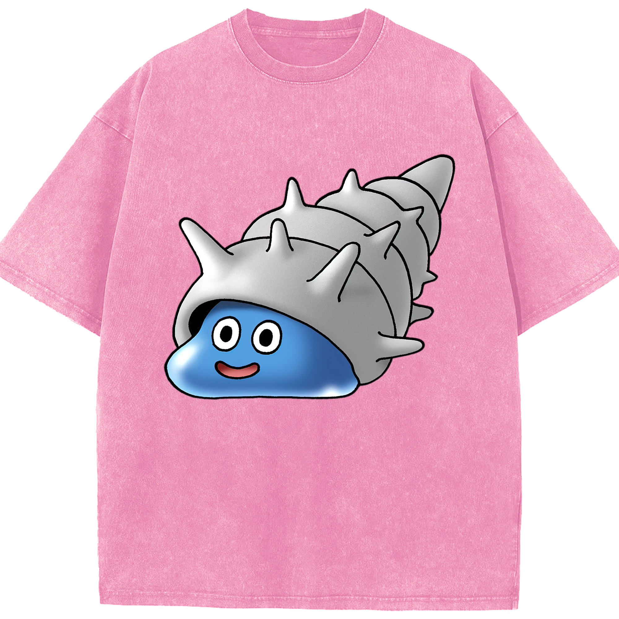（画像用） ドラゴンクエスト Doragon Kuesuto Dragon Quest 綿100% ヴィンテージ風 半袖Tシャツ（フロントプリント）